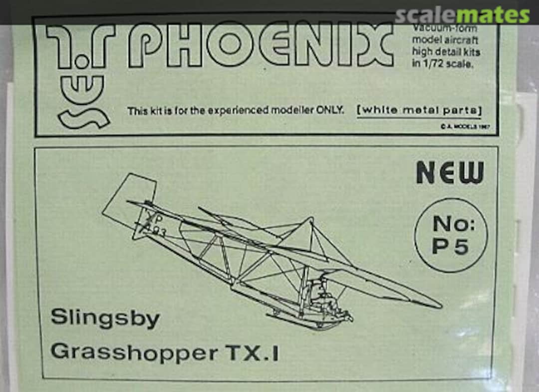 Boxart Slingsby Grasshopper TX.1 P005 Phoenix Models