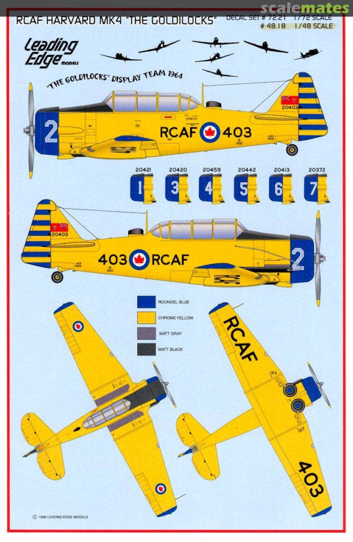 Boxart RCAF Harvard Mk.4 48.18 Leading Edge Boxart RCAF Harvard Mk.4 48.18 Leading Edge