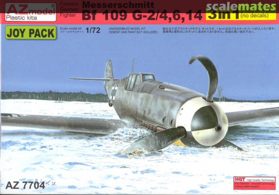 Boxart Messerschmitt Bf 109 G-2/4,6,14 AZ7704 AZmodel Boxart Messerschmitt Bf 109 G-2/4,6,14 AZ7704 AZmodel