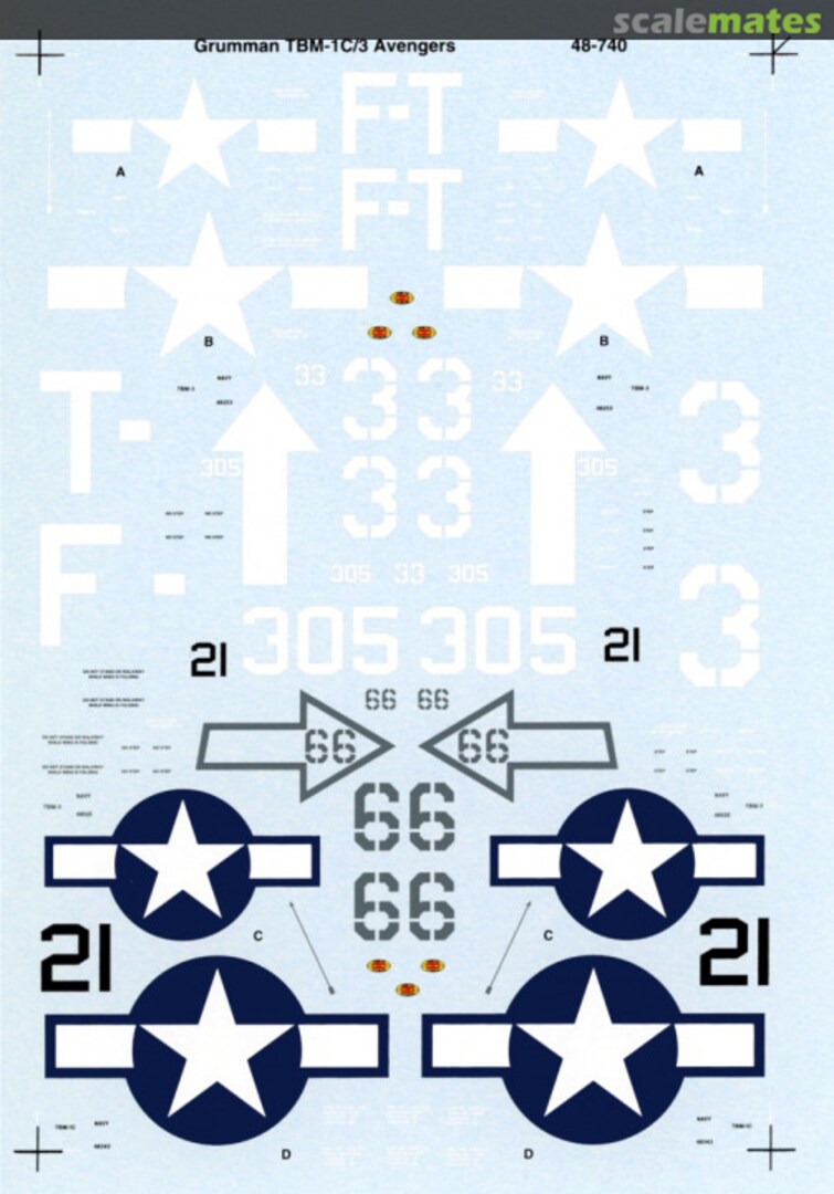 Boxart TBM-1C, TBM-3 Avenger 48-740 SuperScale International Boxart TBM-1C, TBM-3 Avenger 48-740 SuperScale International