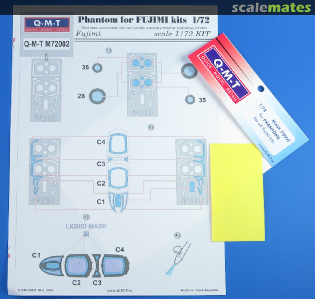 Boxart Mask for Phantom F-4 B/N/E/F/G M72002 Q-M-T Boxart Mask for Phantom F-4 B/N/E/F/G M72002 Q-M-T