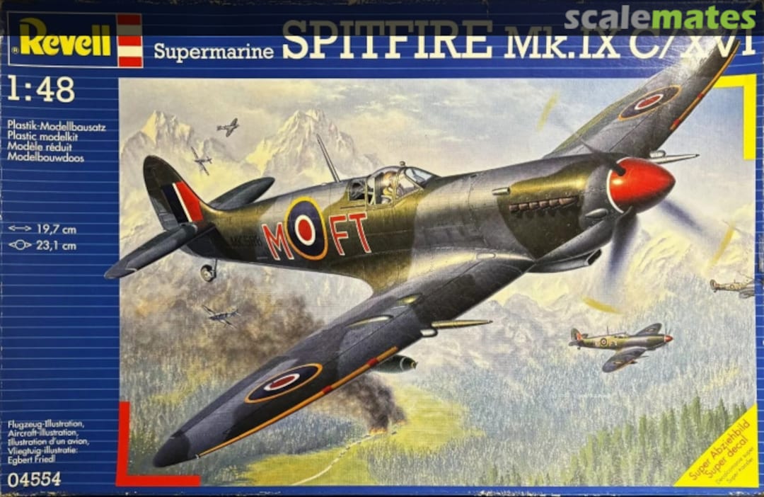 Boxart Supermarine Spitfire Mk.IXc/XVI 04554 Revell Boxart Supermarine Spitfire Mk.IXc/XVI 04554 Revell