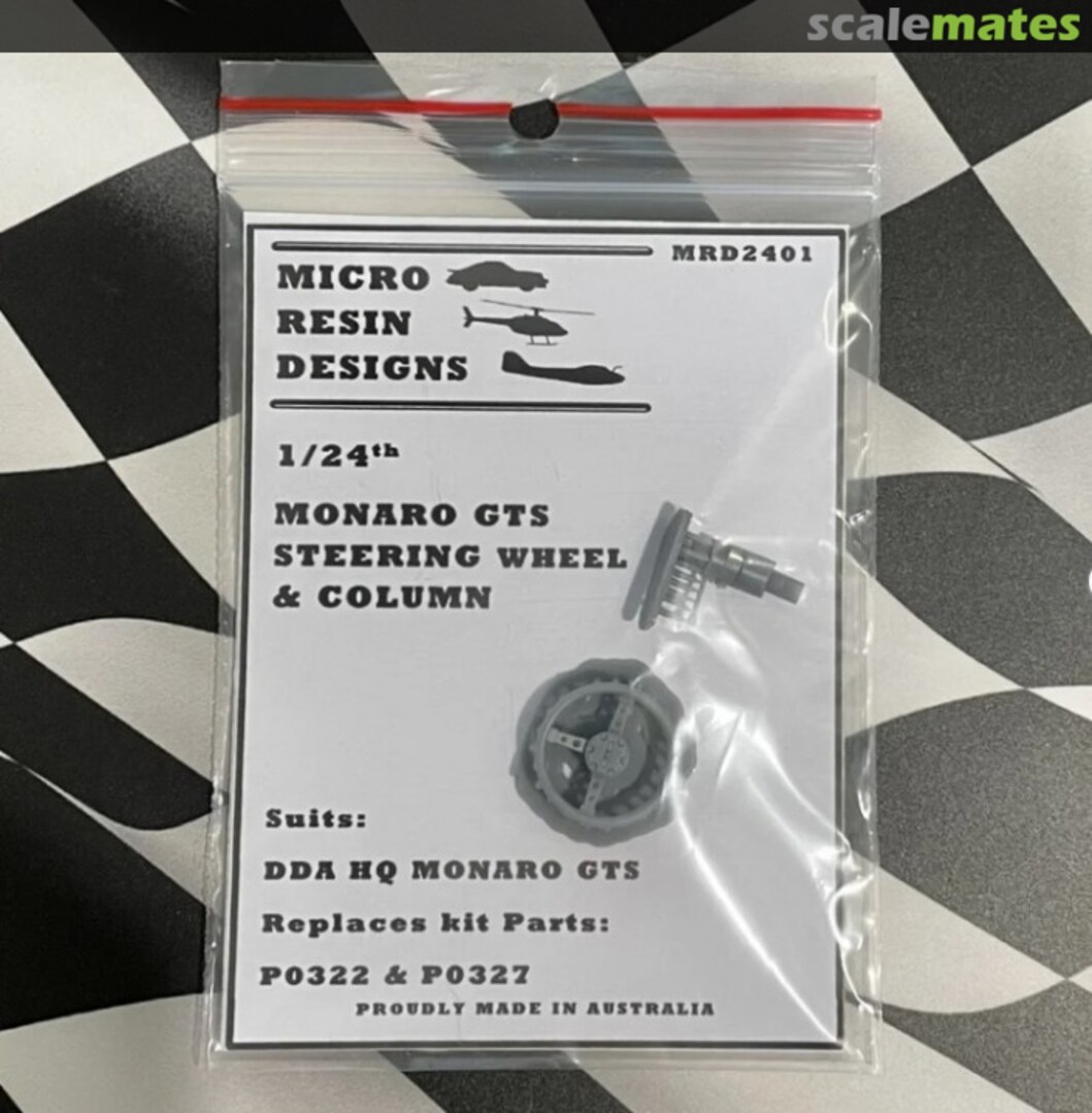 Boxart Holden HQ Monaro GTS Steering Wheel & Column MRD2401 Micro Resin Designs Boxart Holden HQ Monaro GTS Steering Wheel & Column MRD2401 Micro Resin Designs
