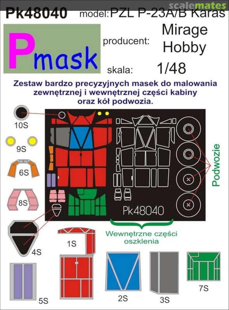 Boxart PZL P-23A/B Karaś PK48040 Pmask Boxart PZL P-23A/B Karaś PK48040 Pmask