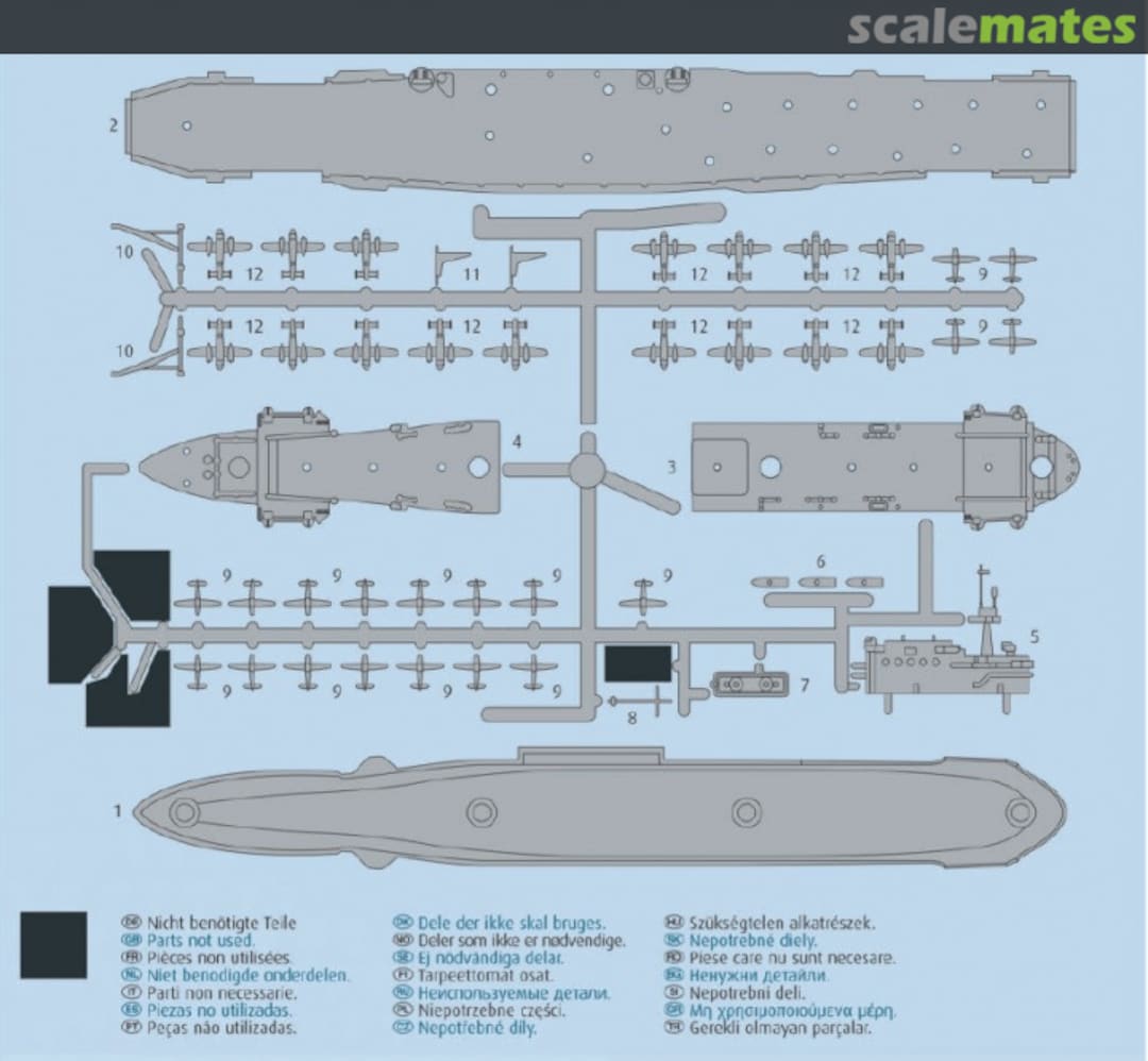 Contents USS Hornet CV-8 05823 Revell Contents USS Hornet CV-8 05823 Revell