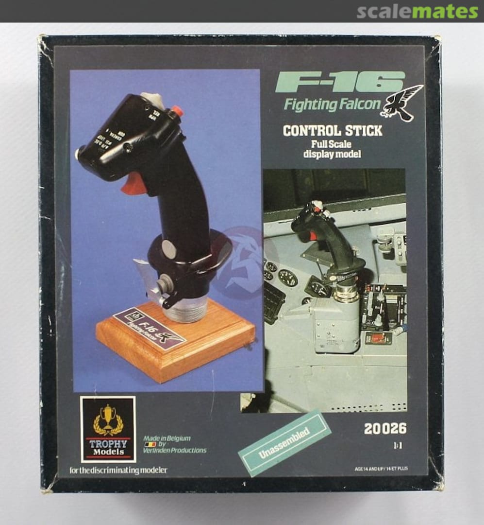 Boxart F-16 Fighting Falcon Control Stick 20026 Trophy Models Boxart F-16 Fighting Falcon Control Stick 20026 Trophy Models