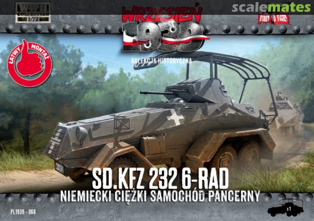 Boxart Sd.Kfz. 232 schwerer Panzerspähwagen (Fu) 6-Rad PL1939-068 First to Fight Boxart Sd.Kfz. 232 schwerer Panzerspähwagen (Fu) 6-Rad PL1939-068 First to Fight