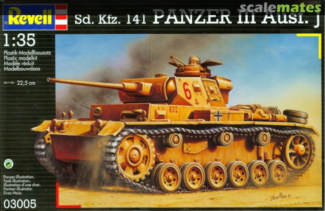 Boxart Panzer III Ausf. J 03005 Revell Boxart Panzer III Ausf. J 03005 Revell