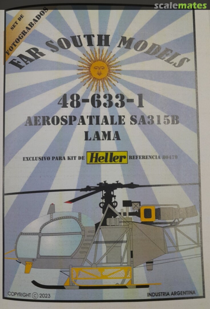 Boxart Aerospatiale SA315B Lama 48-633-1 Far South Models Boxart Aerospatiale SA315B Lama 48-633-1 Far South Models