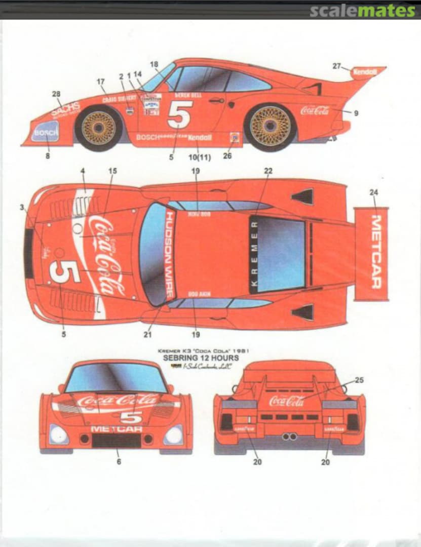 Boxart Porsche 935 K3 - Coca Cola SCW-06 Scale Coachworks Boxart Porsche 935 K3 - Coca Cola SCW-06 Scale Coachworks