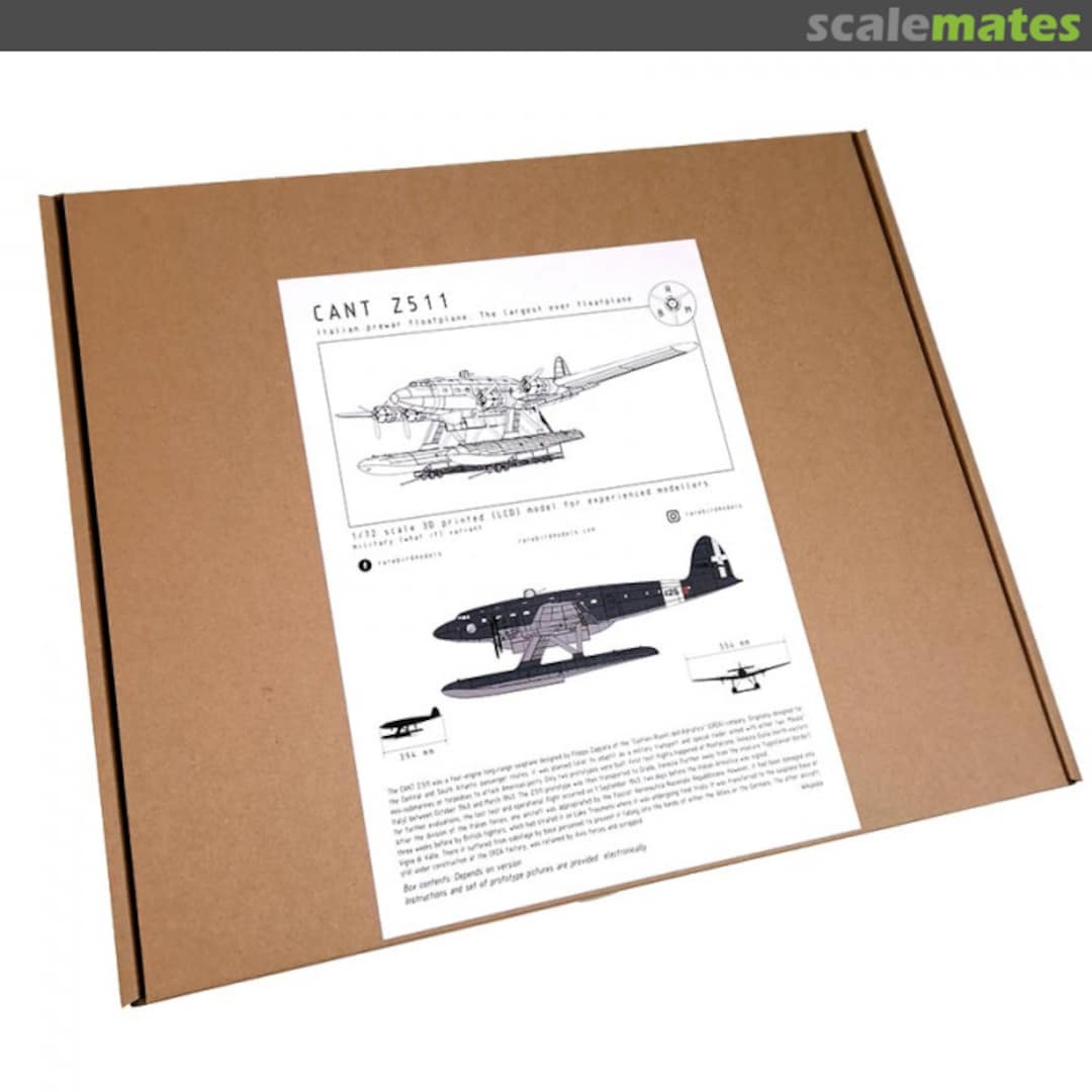 Boxart Cant Z511 Military version CANT511-M72 RareBirdModels Boxart Cant Z511 Military version CANT511-M72 RareBirdModels