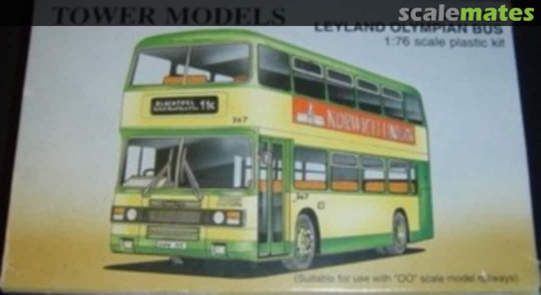 Boxart Blackpool Leyland Olympian Bus TB16 Tower Models Boxart Blackpool Leyland Olympian Bus TB16 Tower Models