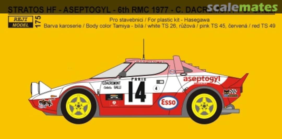Boxart Lancia Stratos 175 REJI Model Boxart Lancia Stratos 175 REJI Model