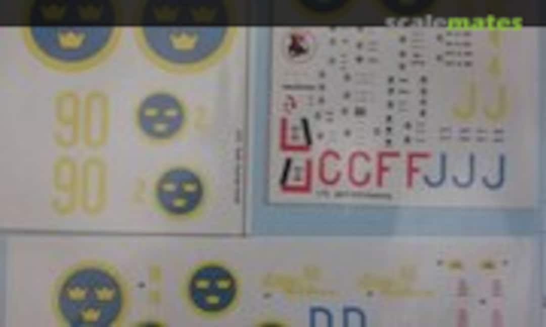 1:72 J26 Mustang, J34 Hunter Mk.50, Tp24 Do 24 (Flying Colors Aerodecals 72-103) 72-103