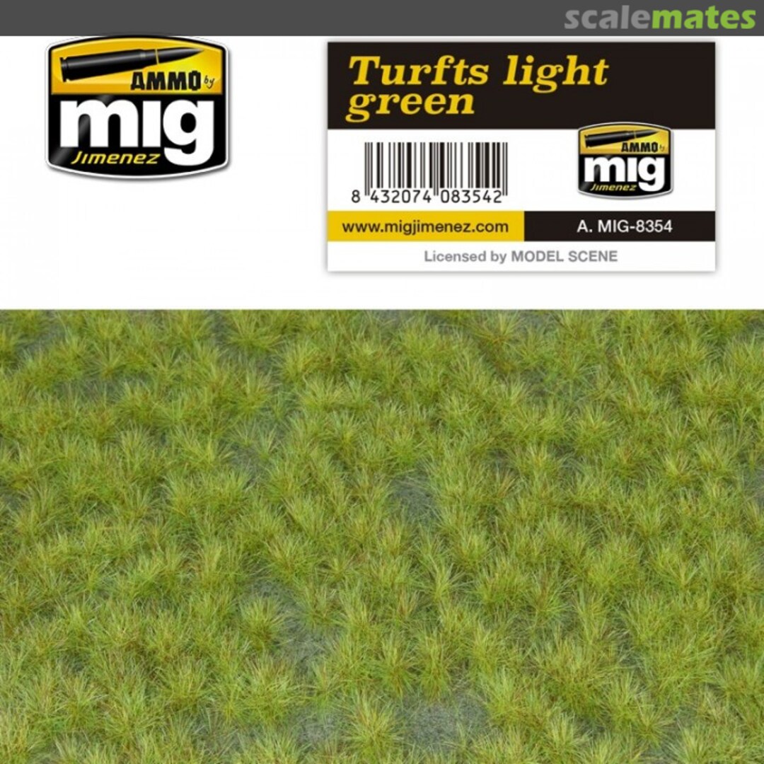 Boxart Turfs Light Green A.MIG-8354 Ammo by Mig Jimenez Boxart Turfs Light Green A.MIG-8354 Ammo by Mig Jimenez