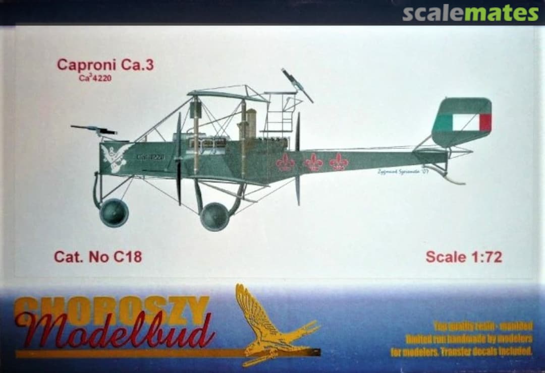 Boxart Caproni Ca.3 C18 Choroszy Modelbud Boxart Caproni Ca.3 C18 Choroszy Modelbud