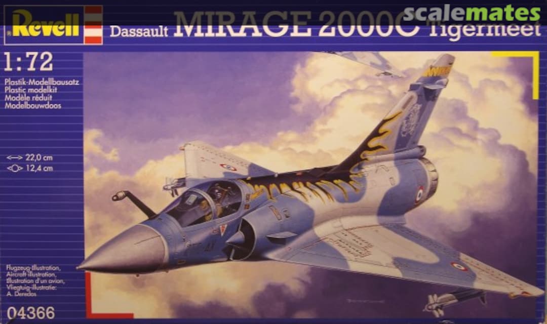 Boxart Dassault Mirage 2000C Tigermeet 04366 Revell Boxart Dassault Mirage 2000C Tigermeet 04366 Revell