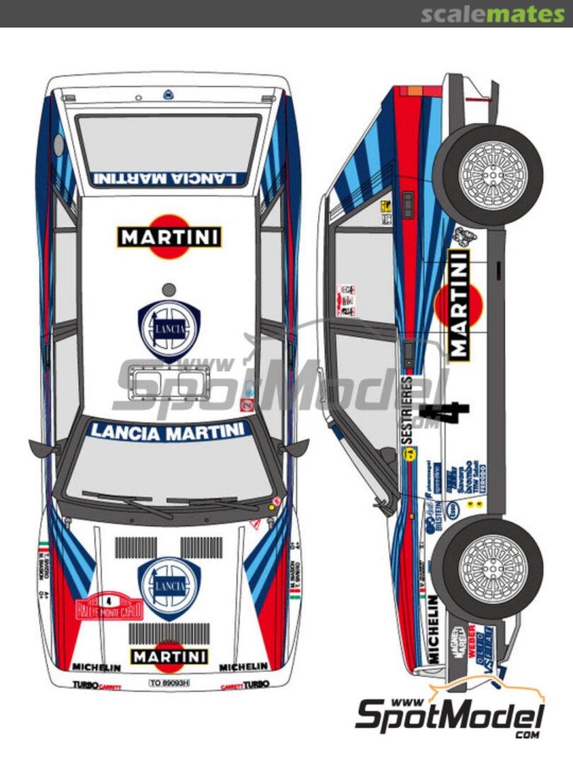 Boxart Martini Delta Monte Carlo 1989 Decal Set SHK-D321 Shunko Models