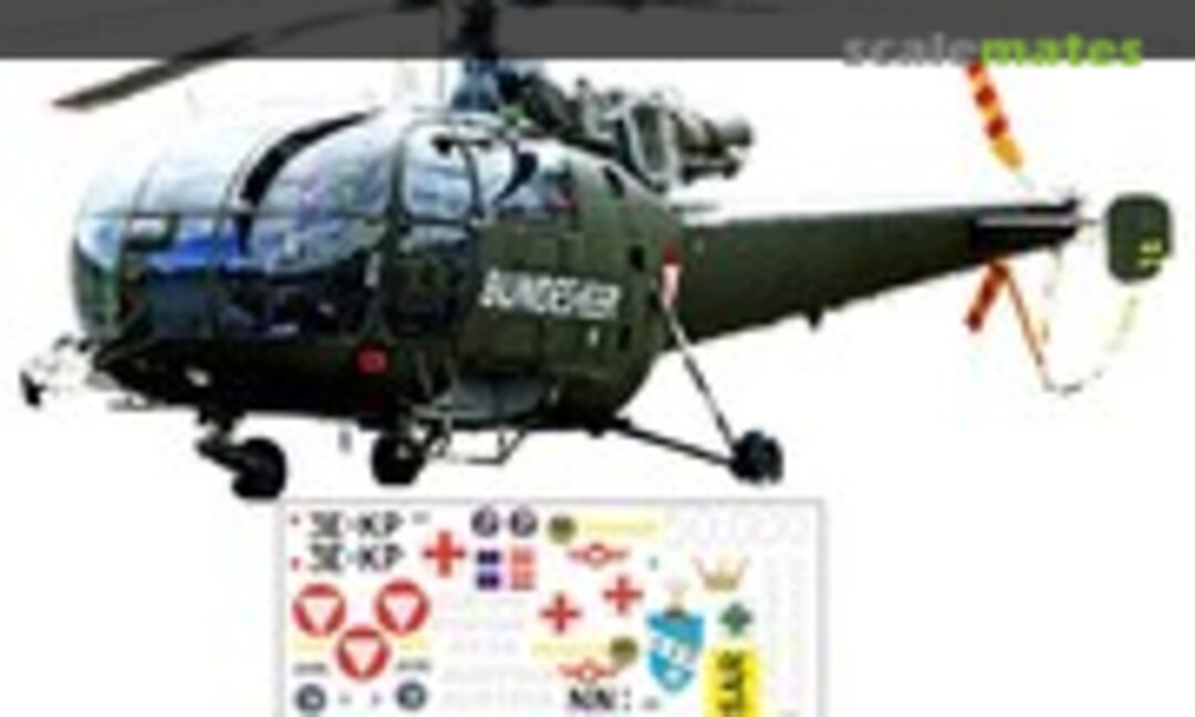 1:48 Alouette 3 Bundesheer (Brent-Air-Decals HM 48208) HM 48208