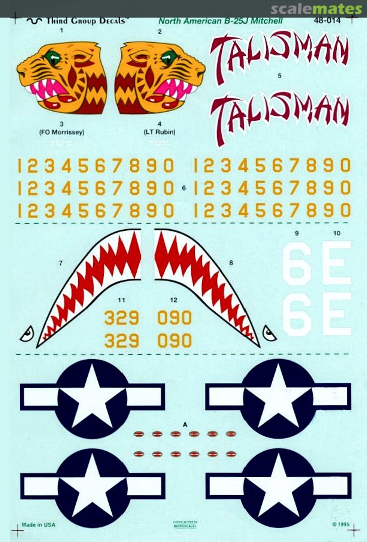 Boxart North American B-25J Mitchell 48-014 Third Group Decals Boxart North American B-25J Mitchell 48-014 Third Group Decals