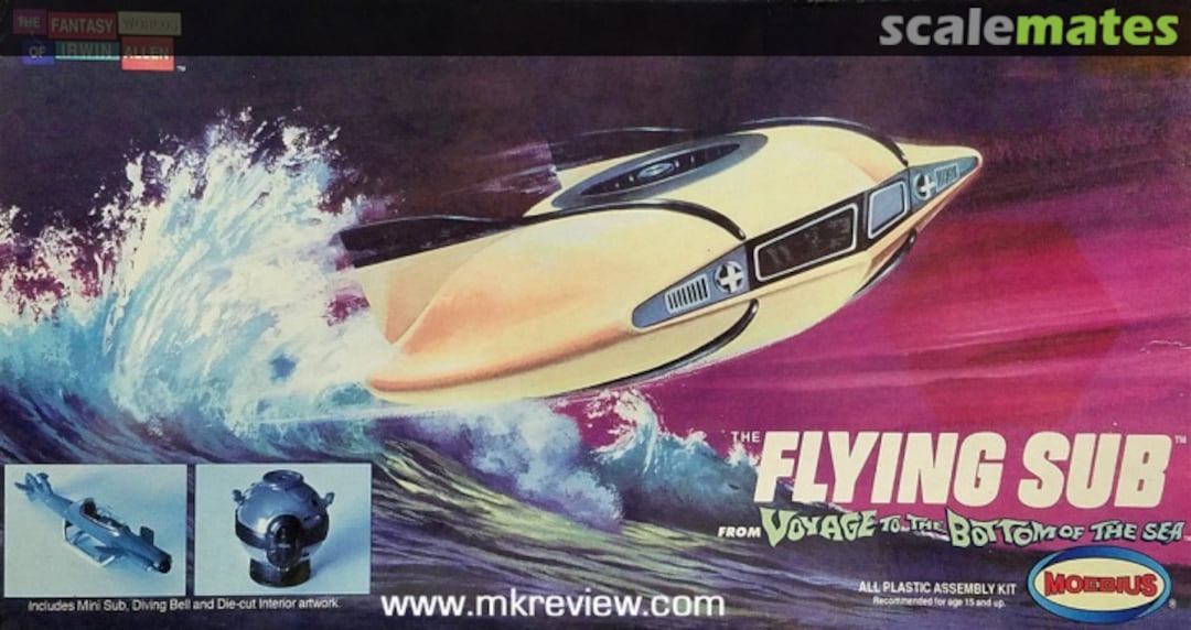 Boxart Flying Sub from Voyage to the Bottom of the Sea MMK101 Moebius Models