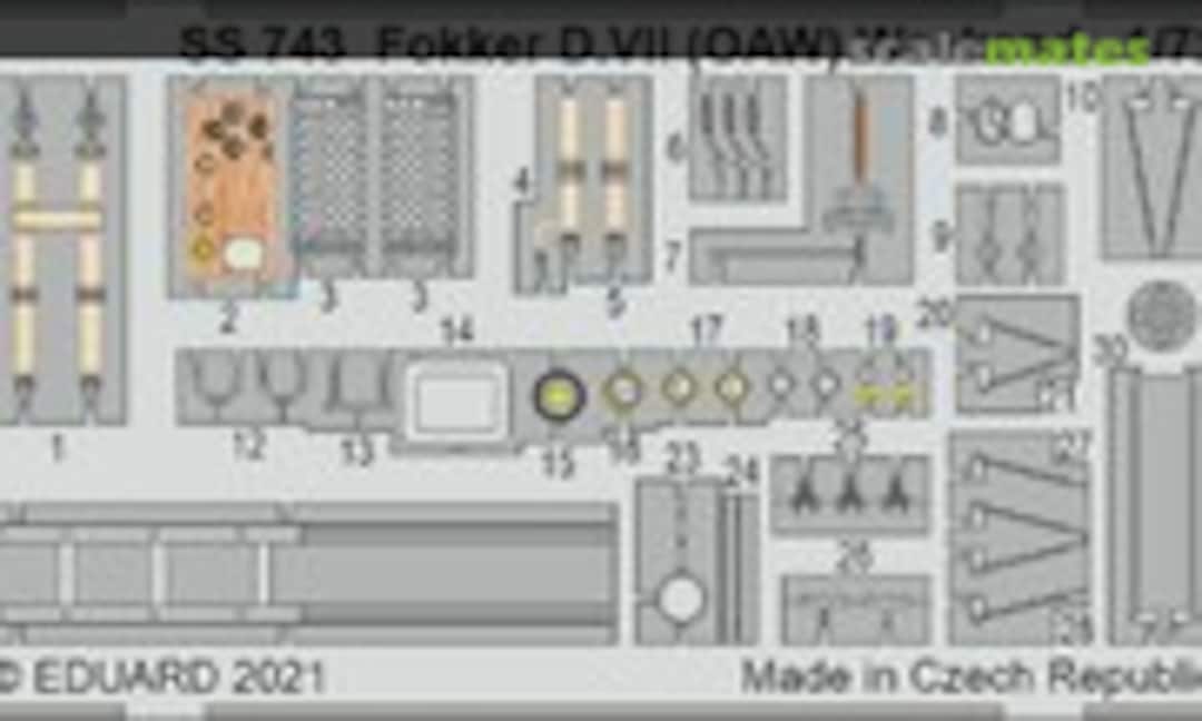 1:72 Fokker D.VII (OAW) (Eduard SS743) SS743