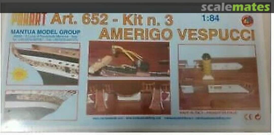 Boxart Amerigo Vespucci (Kit #3) 652 Mantua Model Boxart Amerigo Vespucci (Kit #3) 652 Mantua Model