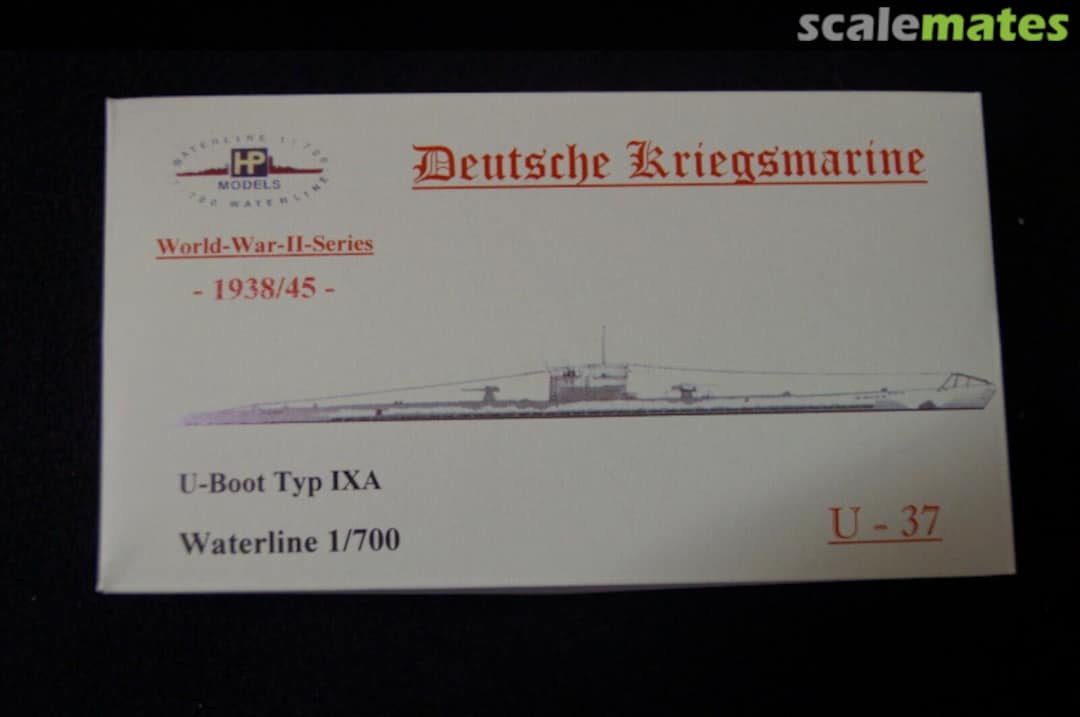 Boxart U-Boot Typ IXA "U-37" WW II-WL-G-121 HP-Models Boxart U-Boot Typ IXA "U-37" WW II-WL-G-121 HP-Models