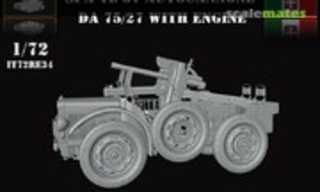 1:72 Autocannone Da 75/27 Su FIAT-SPA T.L.37 (MODEL 3D INT IT72RE34) IT72RE34