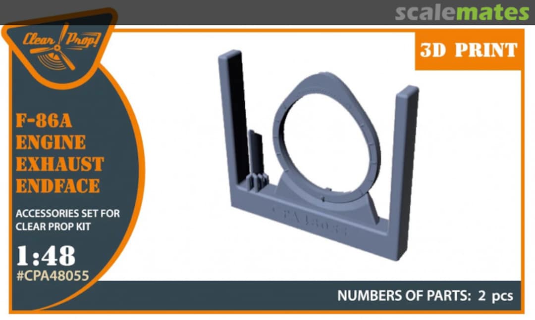 Boxart F-86A engine exhaust endface CPA48055 Clear Prop! Boxart F-86A engine exhaust endface CPA48055 Clear Prop!
