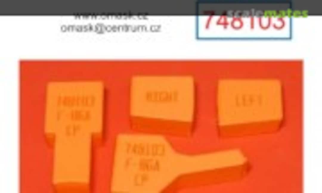 1:48 North American F-86 A - Wheel Bay Plugs (for Clear Prop Kits) (Omask 748103) 748103