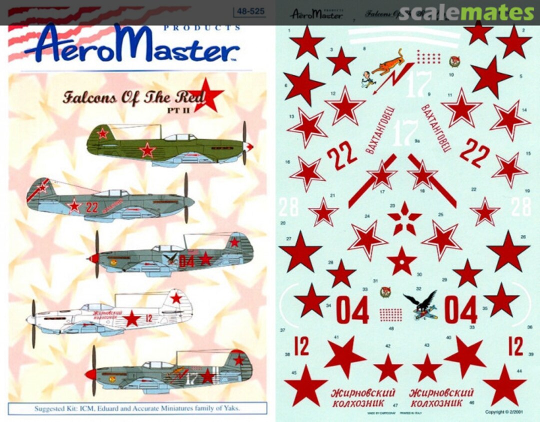 Boxart Falcons of the Red Star 48-525 AeroMaster Boxart Falcons of the Red Star 48-525 AeroMaster