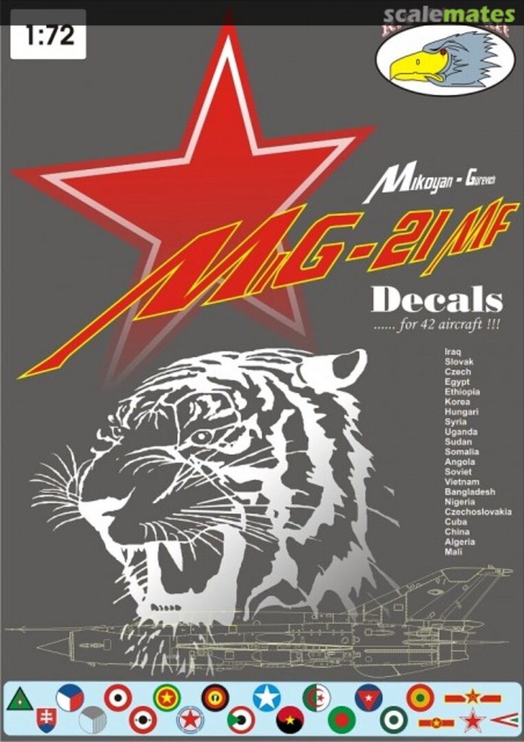 Boxart MiG-21MF RVD 72014 R.V.Aircraft Boxart MiG-21MF RVD 72014 R.V.Aircraft