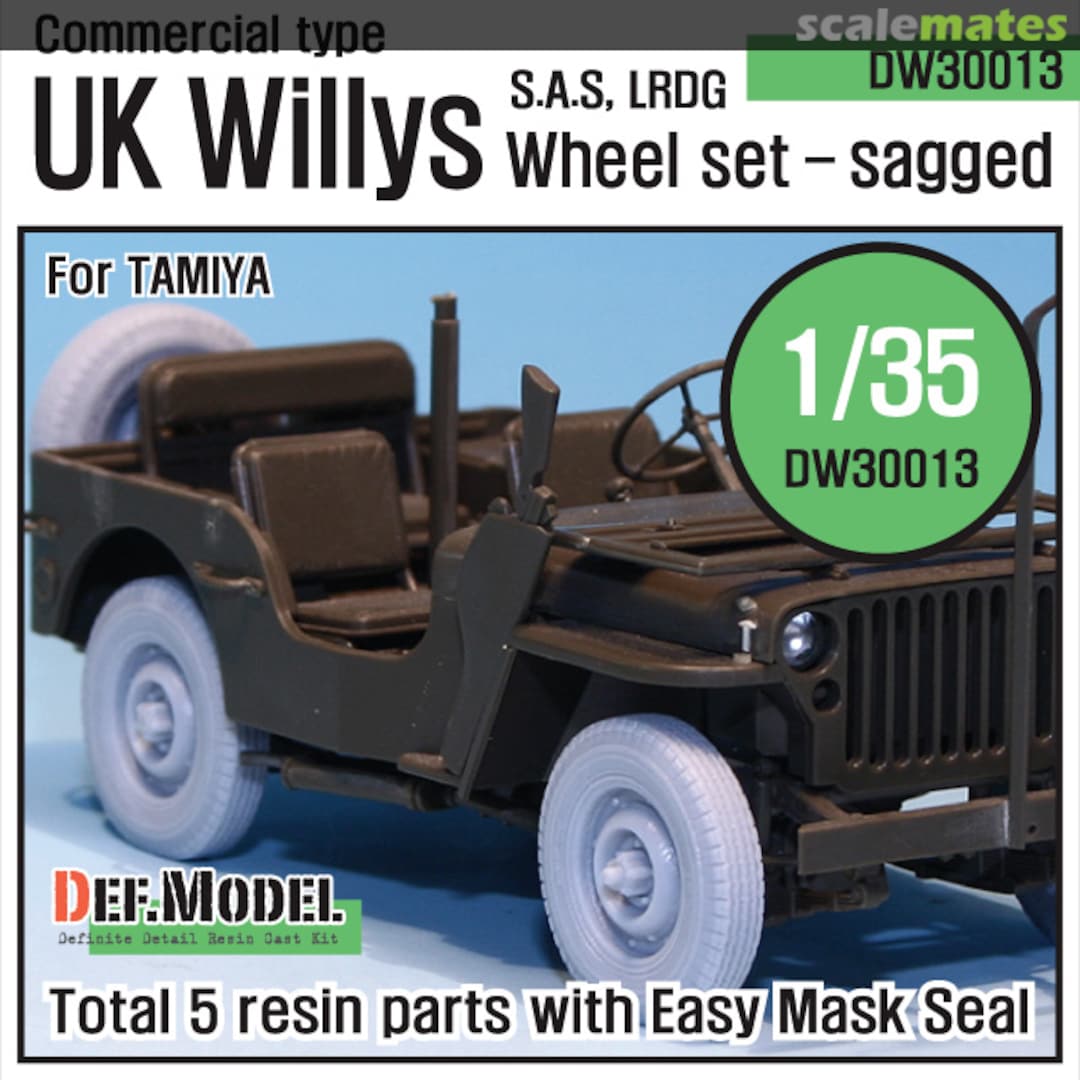 Boxart WW2 UK Commando/SAS Jeep Wheel set DW30013 Def.Model Boxart WW2 UK Commando/SAS Jeep Wheel set DW30013 Def.Model