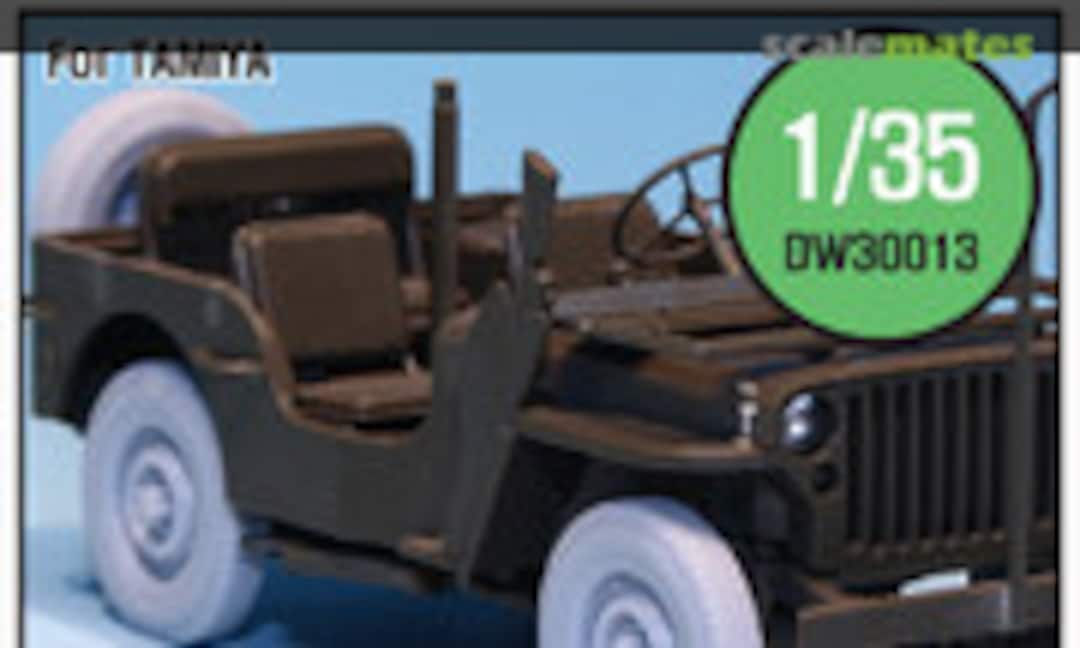 1:35 WW2 UK Commando/SAS Jeep Wheel set (Def.Model DW30013) DW30013