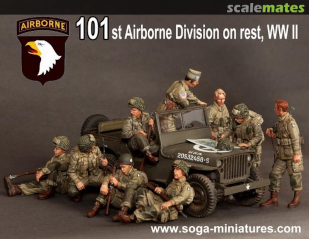 Boxart 101st Airborne Division on Rest, WWII SOGA-1 SOGA Miniatures
