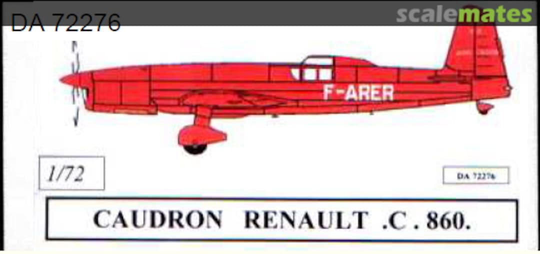 Boxart Caudron C.860 DA72276 Dujin Boxart Caudron C.860 DA72276 Dujin