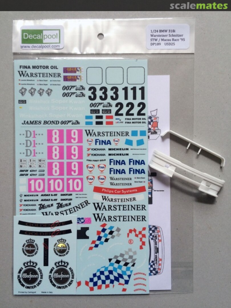 Boxart BMW 318i (E36) Warsteiner Team Schnitzer STW / Macau Guia '95 DP109A Decalpool Boxart BMW 318i (E36) Warsteiner Team Schnitzer STW / Macau Guia '95 DP109A Decalpool