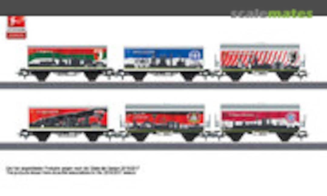6pc Bundesliga freight car set - set #1 (Märklin 44812)
