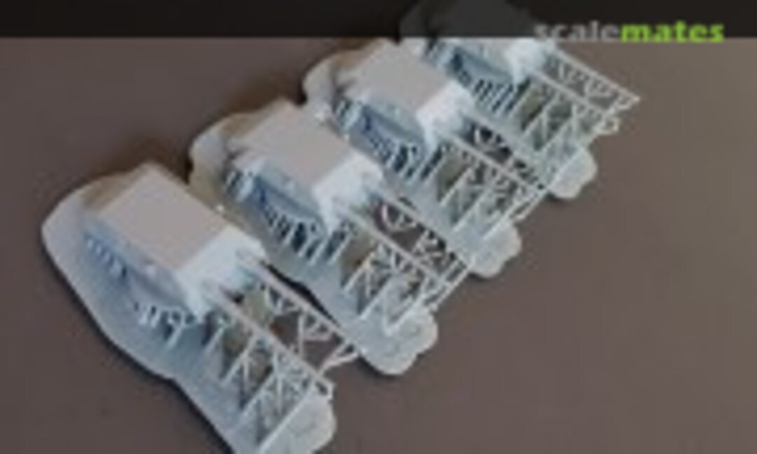 1:400 Bismarck & Tirpitz 38cm (15") Drh L C/34 Main Battery Turrets (Model Monkey 400-BismarckTrrts) 400-BismarckTrrts