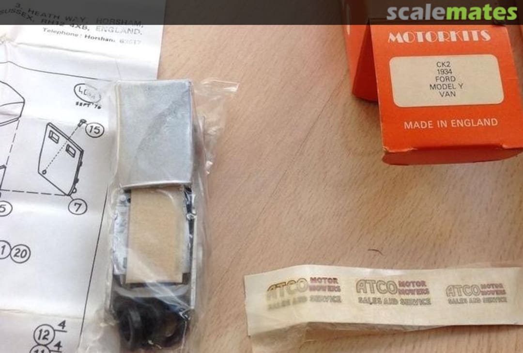 Boxart Ford Y Van "ATCO MOTOR MOWERS SALES & SERVICE" CK2 Motorkits Boxart Ford Y Van "ATCO MOTOR MOWERS SALES & SERVICE" CK2 Motorkits