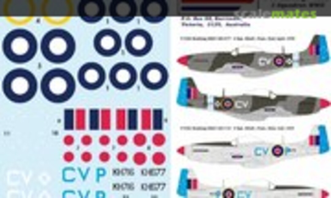 1:24 P-51 Mustang - Europe WWII - RAAF (Novascale N-24003) N-24003