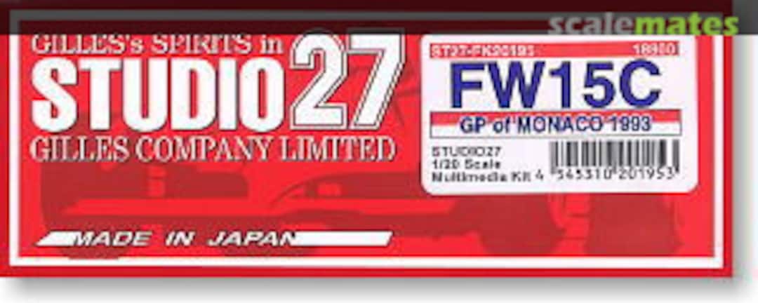 Boxart Williams FW15C ST27-FK20195 Studio27 Boxart Williams FW15C ST27-FK20195 Studio27