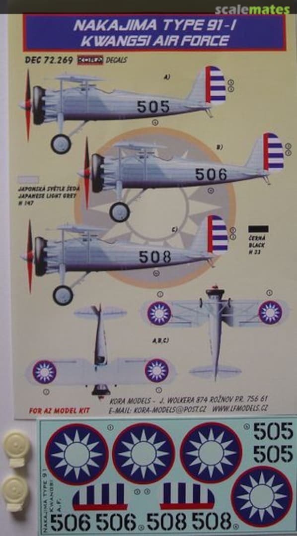 Boxart Nakajima Type 91-1 DEC72269 Kora Models Boxart Nakajima Type 91-1 DEC72269 Kora Models