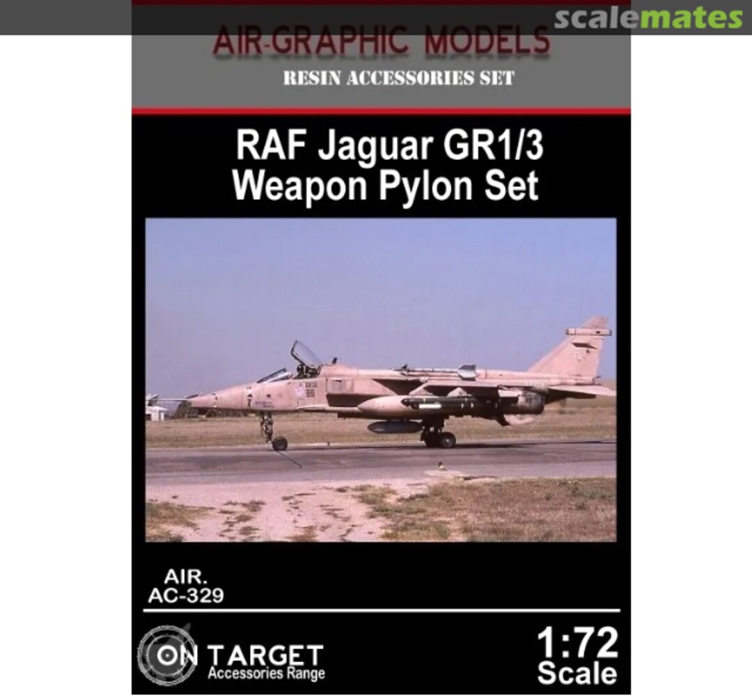 Boxart RAF Jaguar GR1/3 Weapon Pylon Set AC-329 Air-Graphics Models