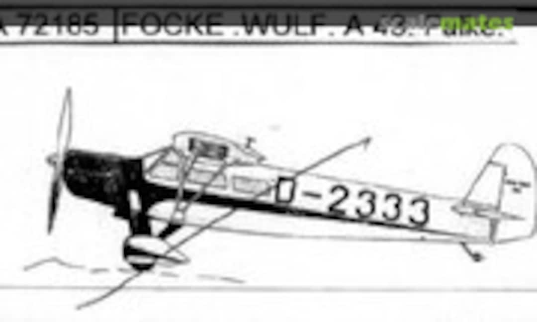 1:72 Focke Wulf A 43 Falke (Dujin DA 72185) DA 72185