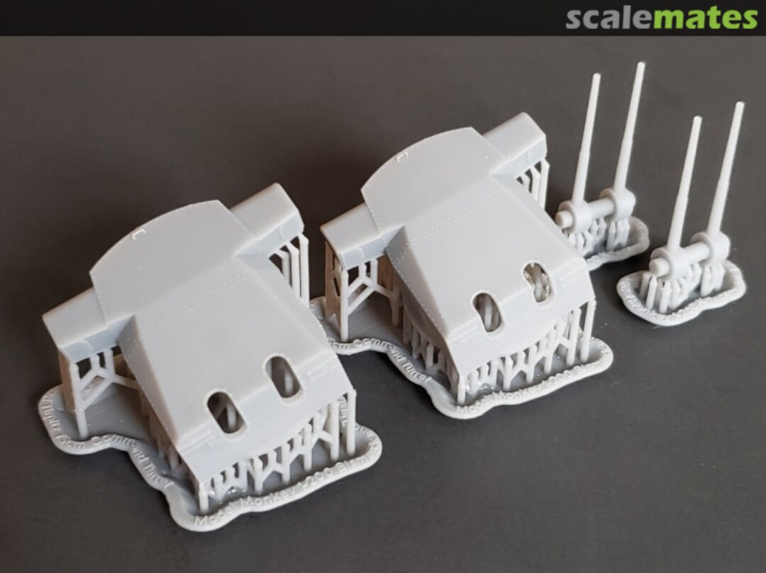 Boxart Bismarck and Tirpitz 15 cm SK C/28 "Command" Turrets with Separate Barrels 200-Bis cmd trrts brrls Model Monkey Boxart Bismarck and Tirpitz 15 cm SK C/28 "Command" Turrets with Separate Barrels 200-Bis cmd trrts brrls Model Monkey