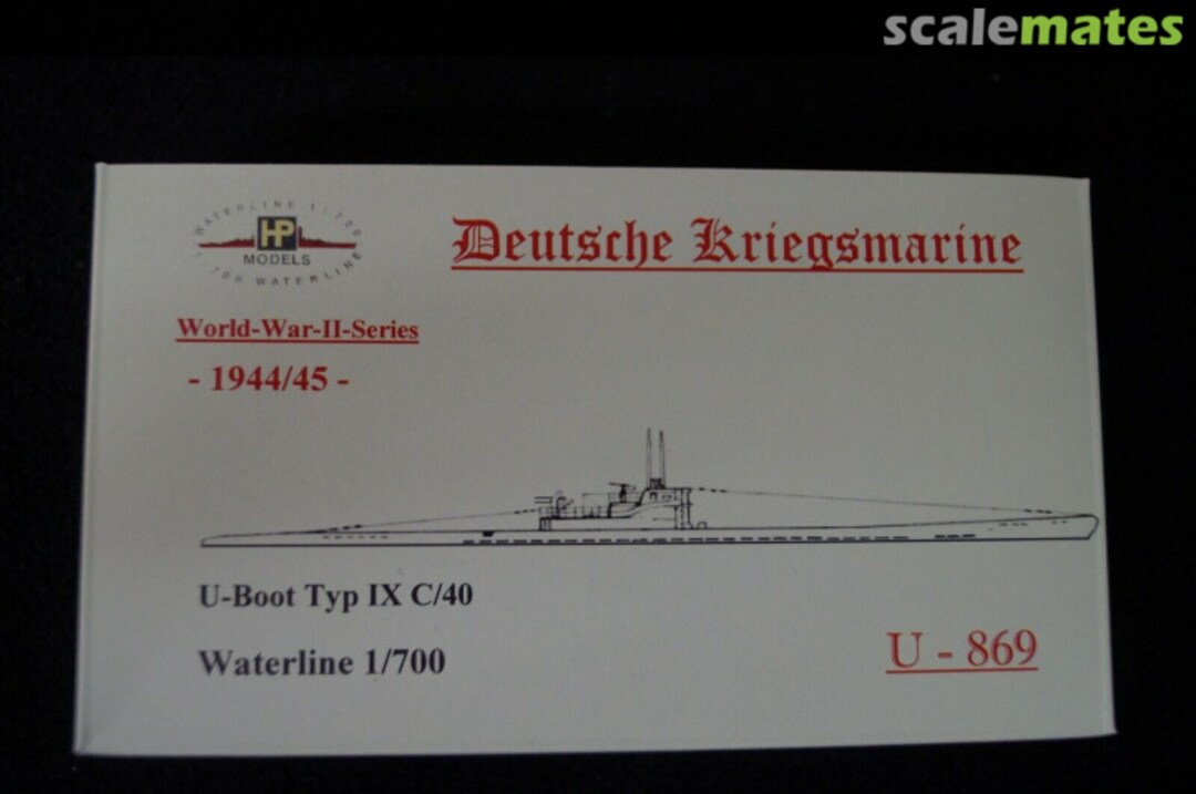 Boxart U-Boot Typ IX C/40 "U-869" WW II-WL-G-127 HP-Models Boxart U-Boot Typ IX C/40 "U-869" WW II-WL-G-127 HP-Models