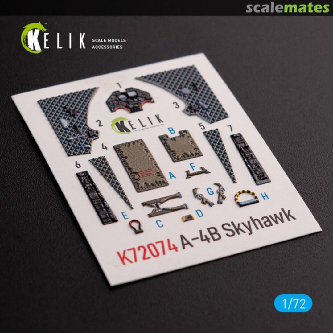 Boxart A-4B Skyhawk interior 3D decals K72074 Kelik Boxart A-4B Skyhawk interior 3D decals K72074 Kelik