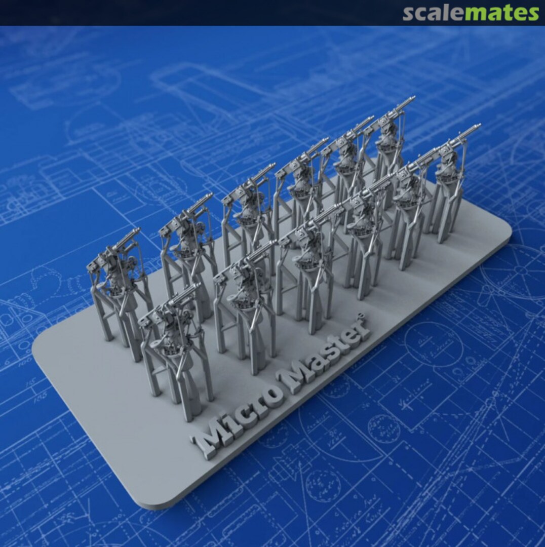 Boxart 2-pdr 4cm/39 (1.575") QF MKII on HA MKII Mount MM0307P Micro Master Boxart 2-pdr 4cm/39 (1.575") QF MKII on HA MKII Mount MM0307P Micro Master